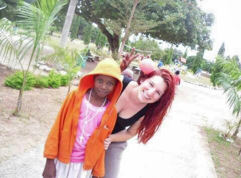 Laura con la bimba Winny